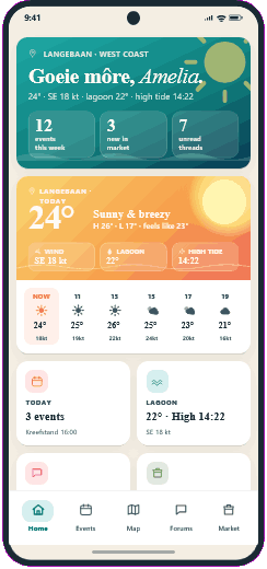 MyCommunity home screen