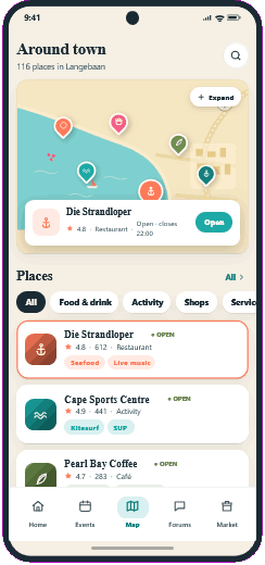 Map screen