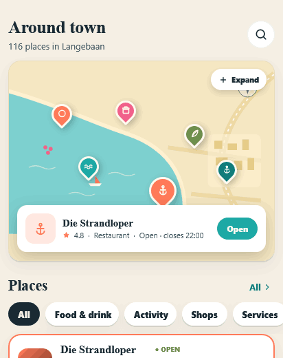 Illustrated town map